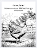 Farm Animal Coloring Book with Fun Facts